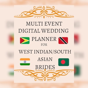 Digital Wedding Planner Template (West Indian/South Asian Weddings)