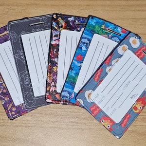 LIQUIDAZIONE - Porta-etichetta/ID/carta per bagaglio fatto a mano da nerd