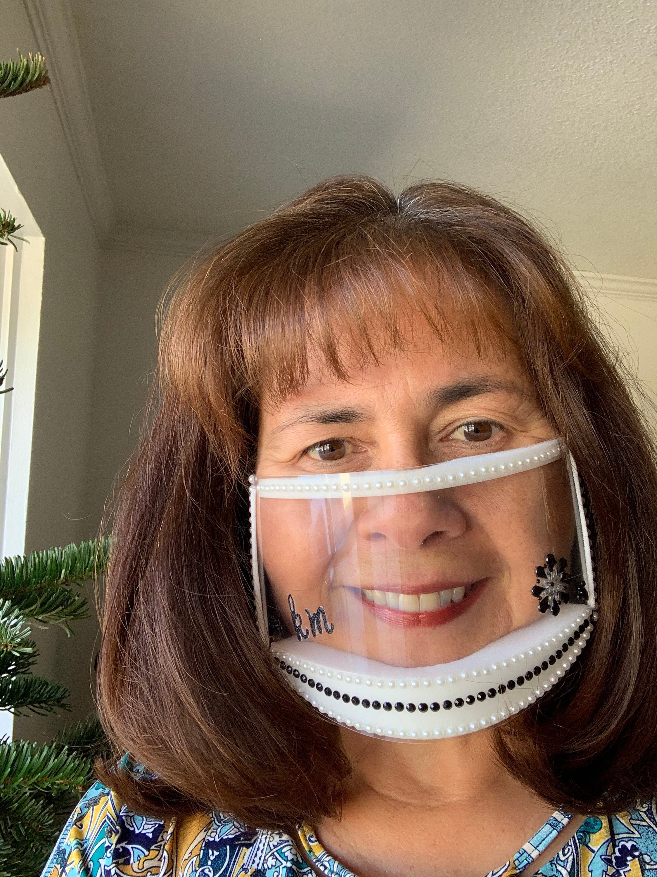 Clear face maskFREE shipping Plastic reusable mask custom Etsy