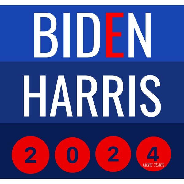 BIDEN HARRIS for PRESIDENT - Stickers - Floor Decals - 12-Pack - Election 2024 - Vinyl Decals - Yard Sign - Go Joe Political Decal