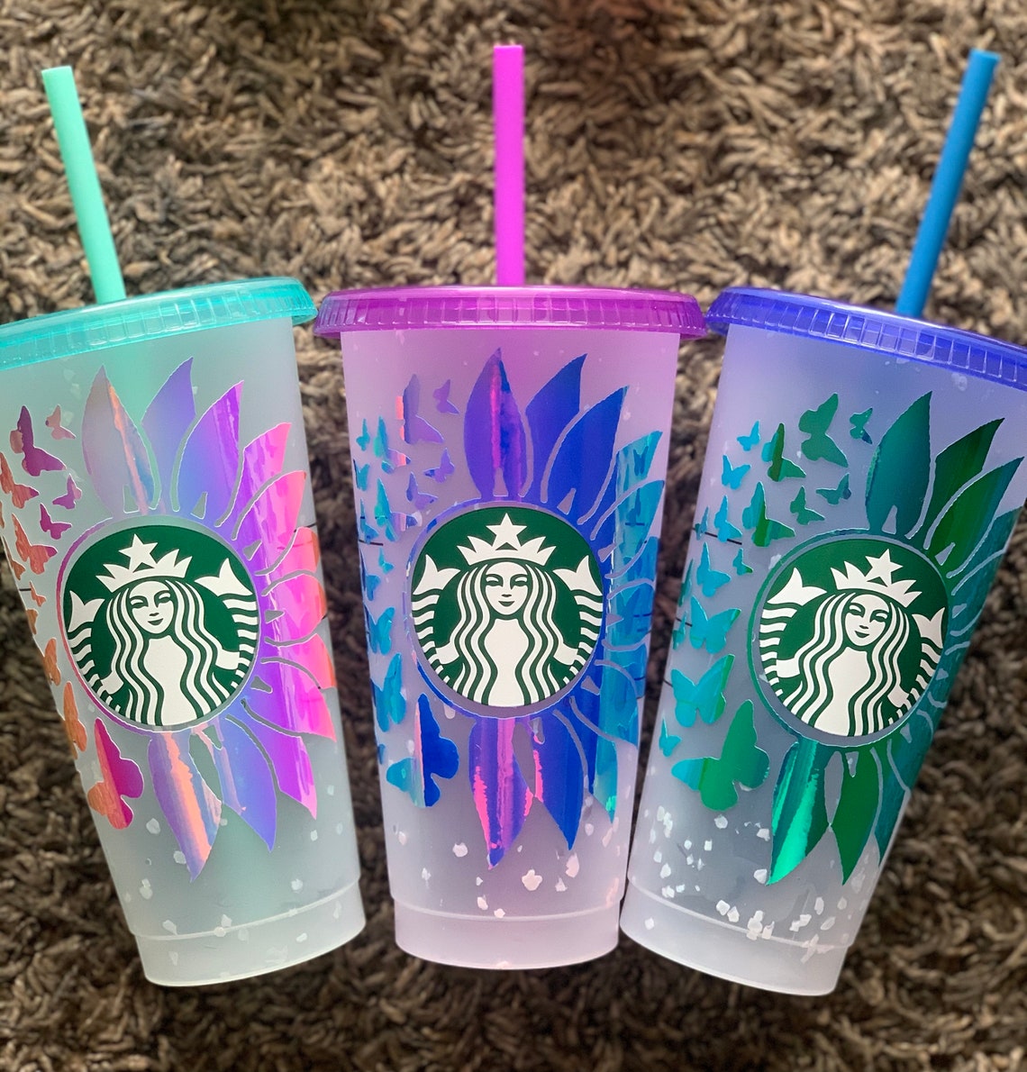 New color changing Confetti Starbucks cup Etsy