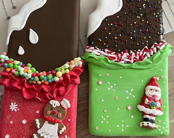 Fake Bake Chocolate Bar: Christmas Candyland Clay Decor