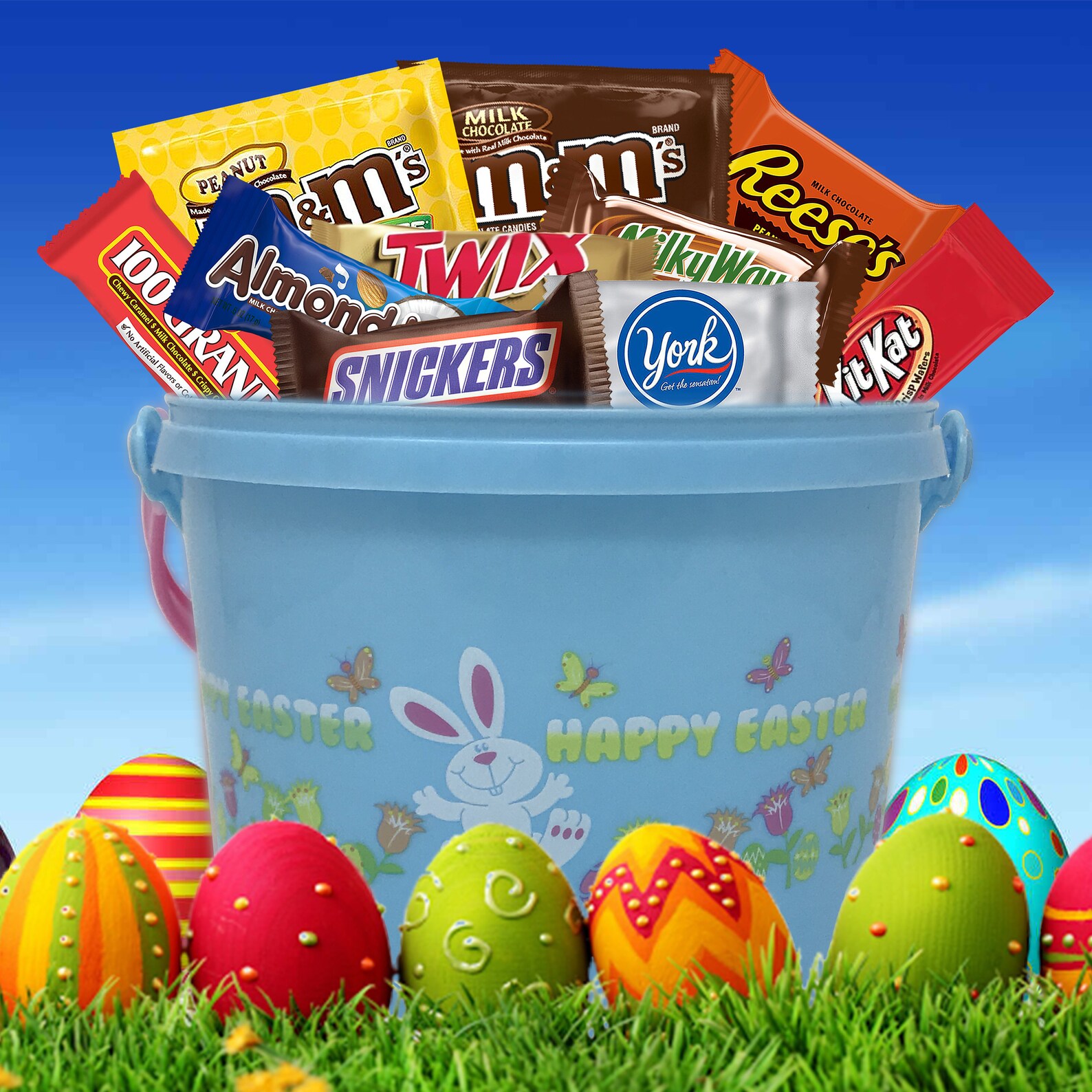 Plastic Easter Candy Bucket 23 lbs Individually Wrapped Etsy