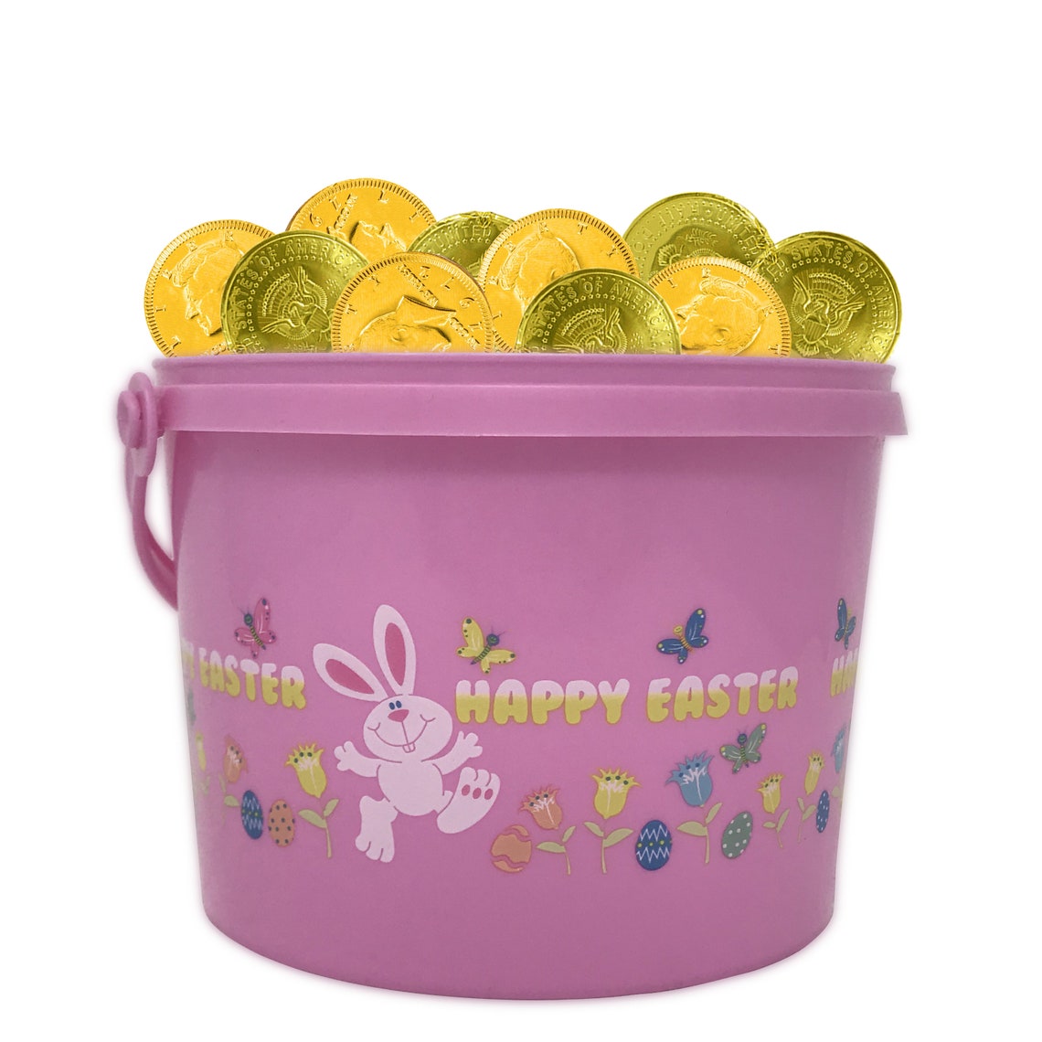 Easter Plastic Bucket in Blue Green and Pink with 23lbs Bulk Etsy