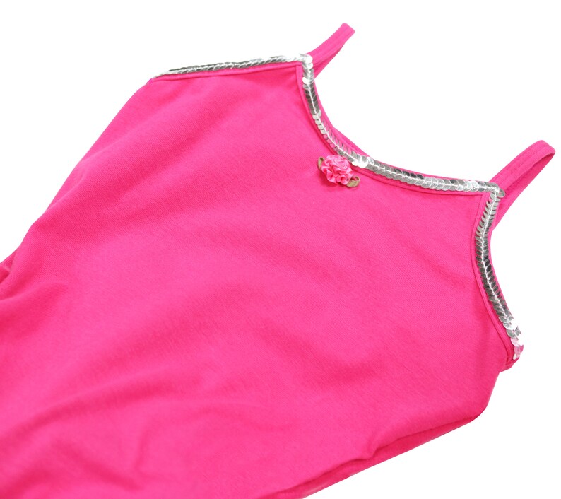 Magenta Dance Costume Leotard Dress With Sequin and Matching Etsy