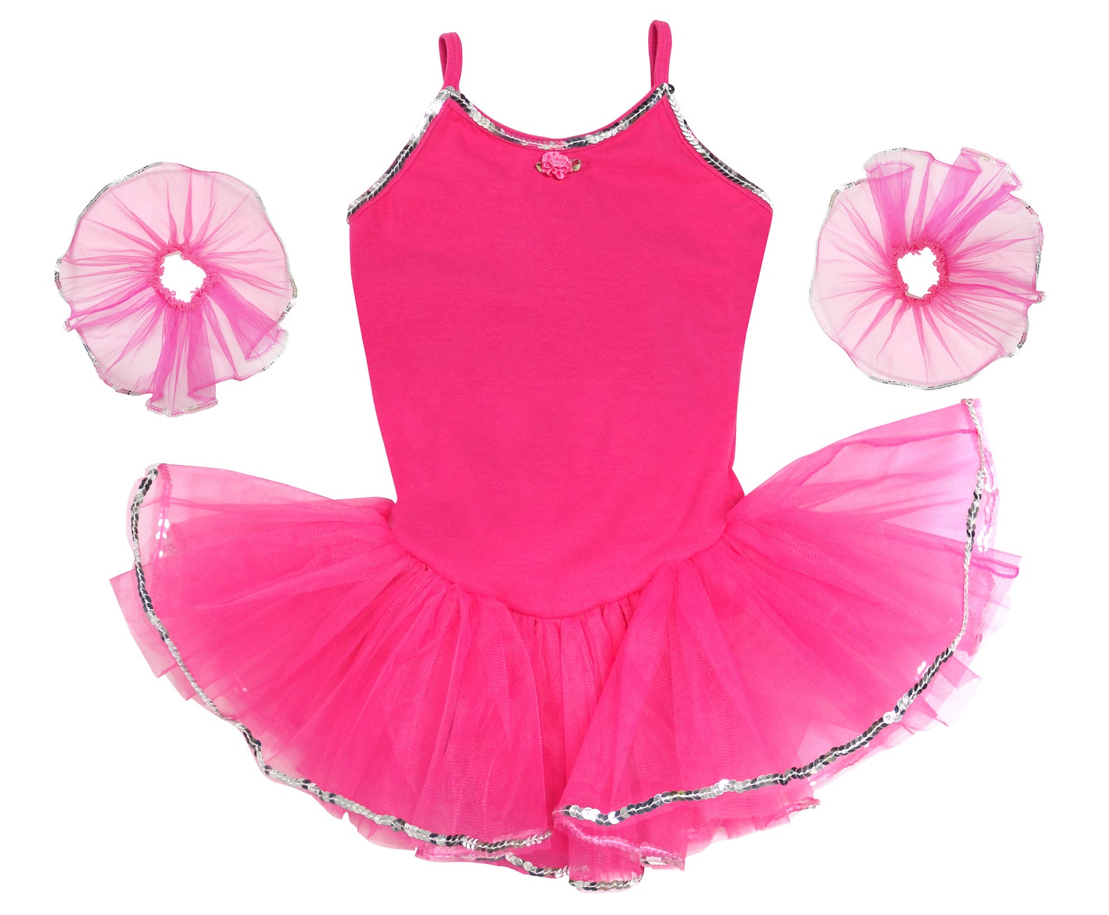 Magenta Dance Costume Leotard Dress With Sequin and Matching Etsy