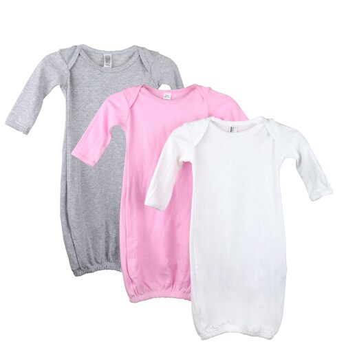 Newborn 4 Months Baby Onesies Sleepwear Cotton Gown Plain Etsy