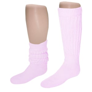 6 Pairs Women's knee high Mid weight slouch socks Made in USA SHIPS Same Day Size  9-11 Priority Mail  Free Shipping