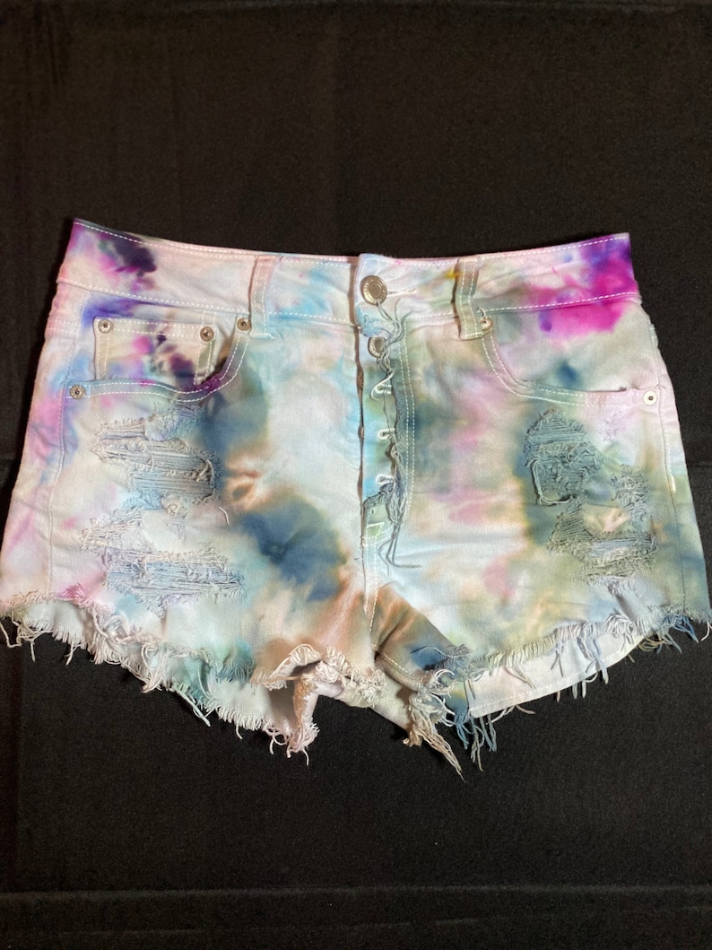 Size 10 Ice Dyed women/'s shorts