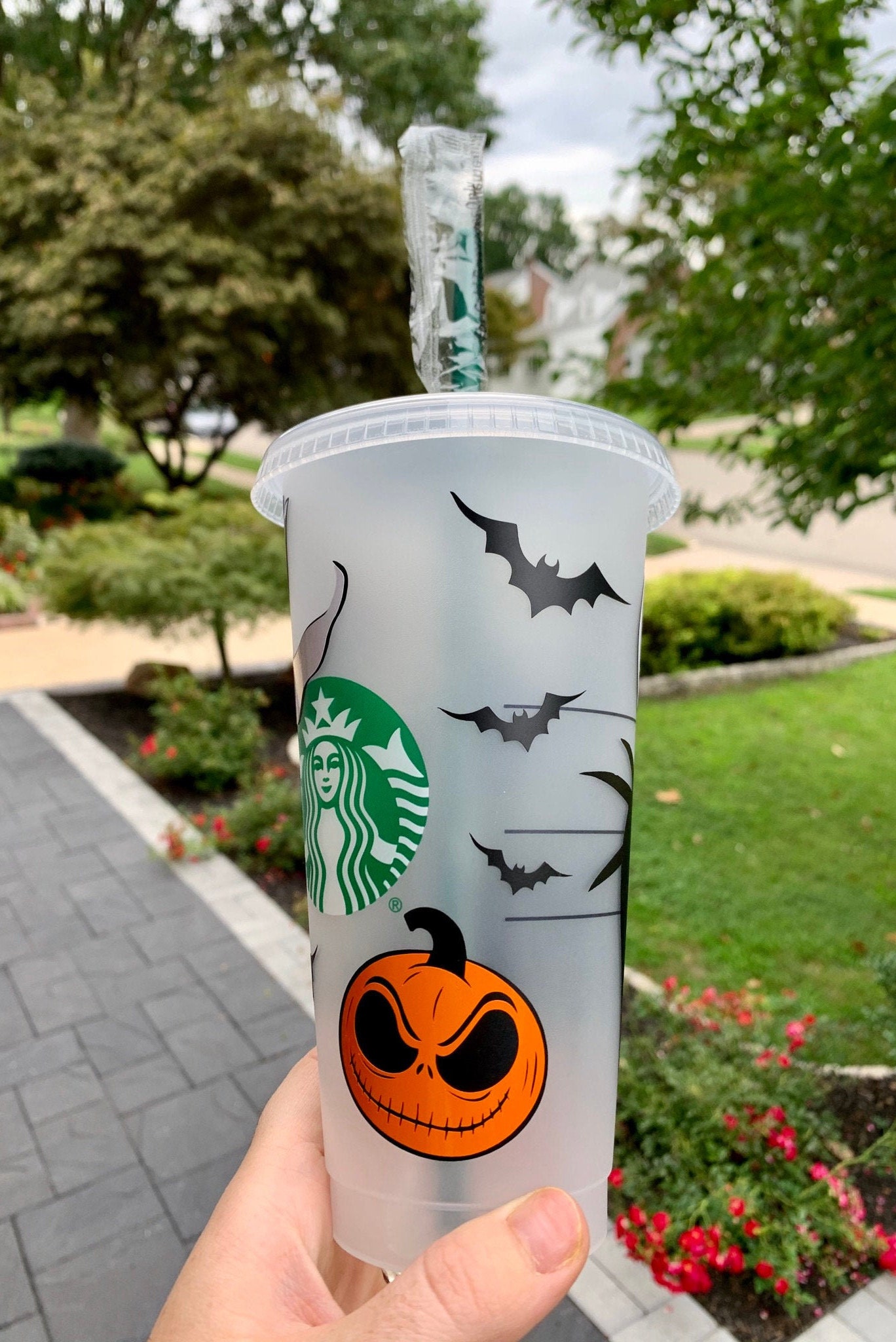 Nightmare Before Christmas inspired Starbucks Cup Halloween Etsy