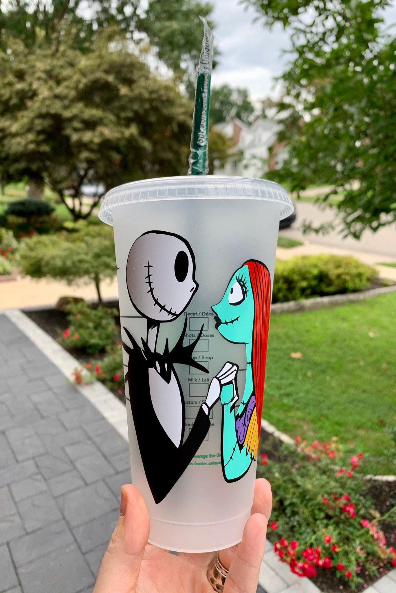 Nightmare Before Christmas inspired Starbucks Cup Halloween Etsy