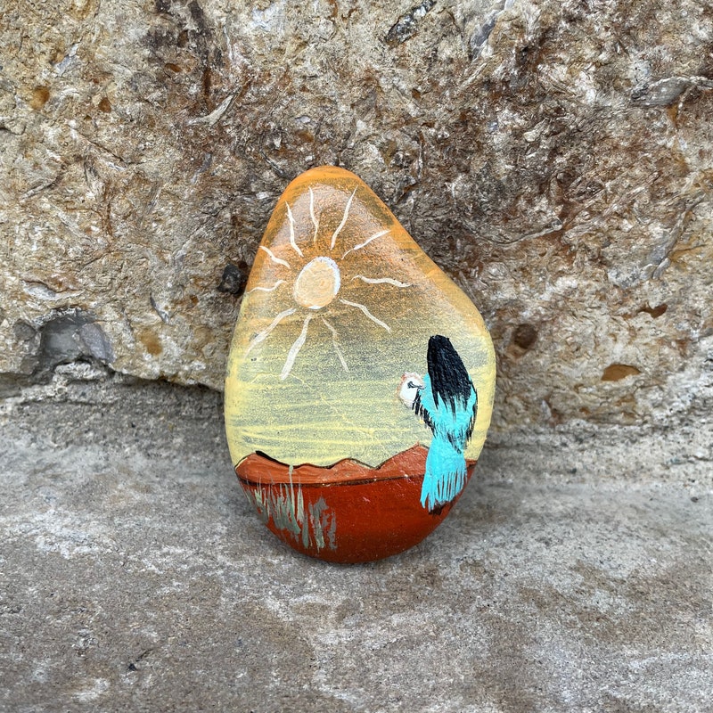Painted Rocks Native American - Etsy
