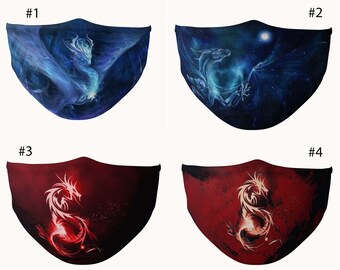 Download Ice Dragon Mask Etsy