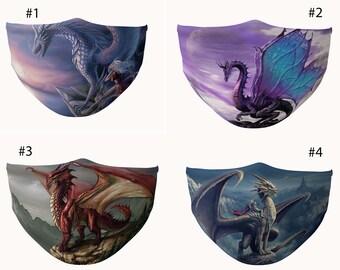 Download Dragon Face Mask Etsy