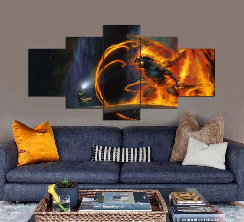 LOTR Canvas LOTR Wall Decor Lord of the Rings Canvas 5 Etsy UK