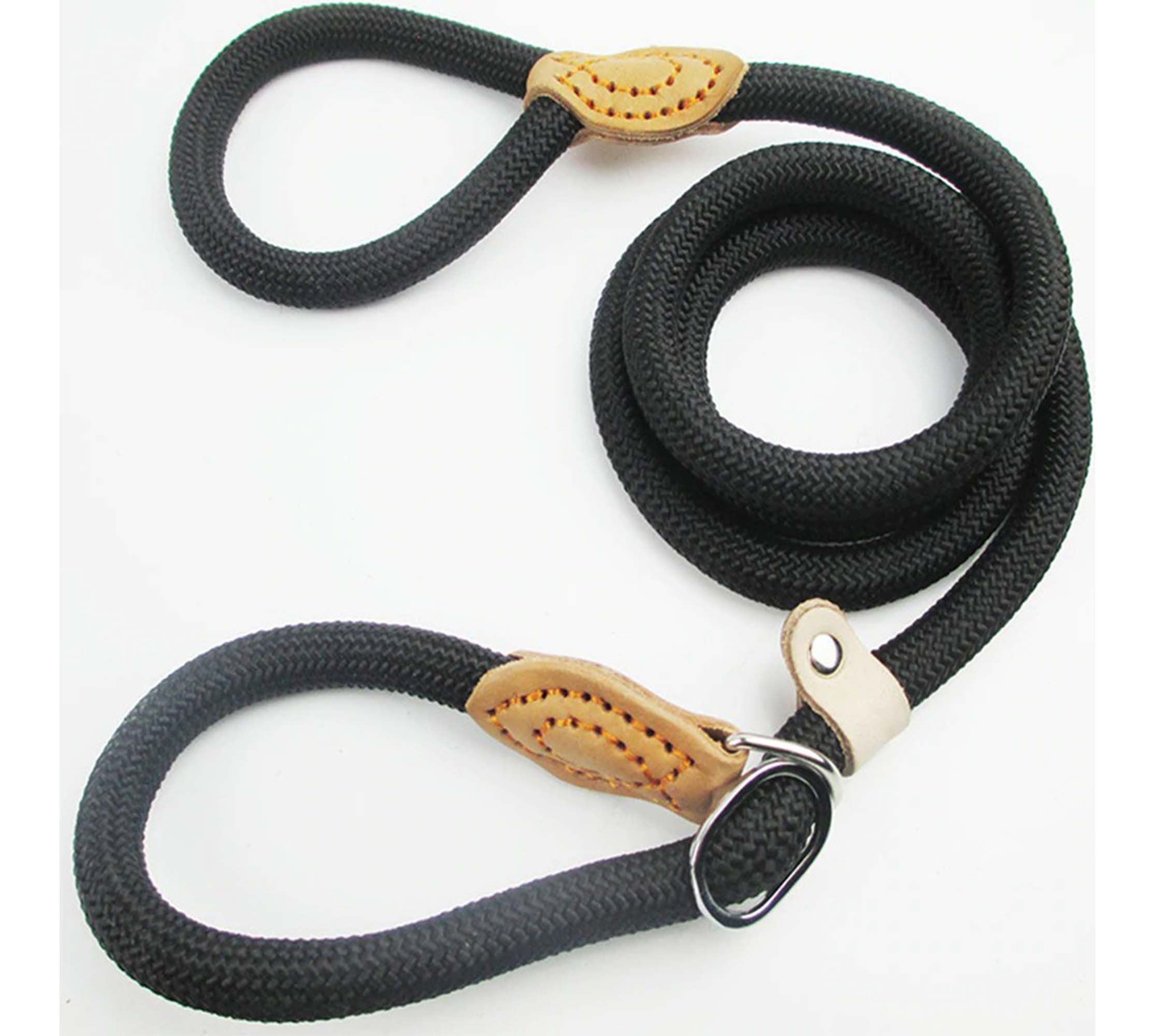 Super strong Nylon Braided Dog Leash With leather at knot Etsy
