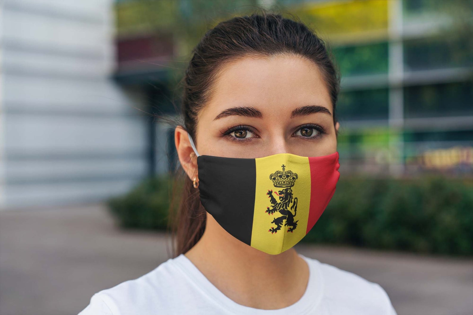 Belgium flag face maskbelgium mascot face mask belgium face Etsy