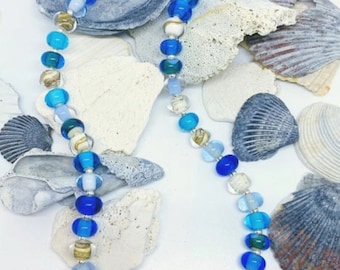 Beach Glass Pearl Necklace