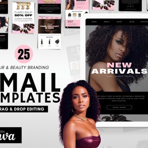 Email Newsletter Template Canva Email Marketing Template Sales E-mail Series