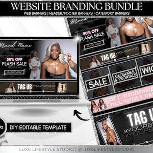 Website Banner Shopify Design Web Banner Templates Canva Website