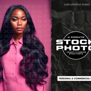 Stock Hair Photo | Model Stock Photography for Beauty | Commercial Use Stock Images