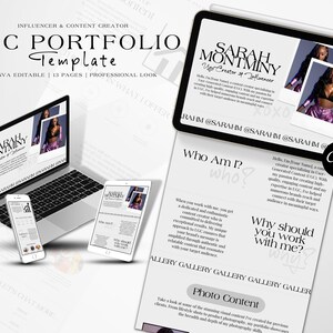 UGC Portfolio Template Content Creator Portfolio Landing Page Template