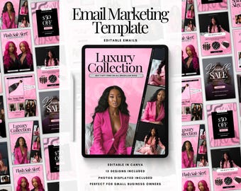 Modello di email modificabile Canva Modelli di email marketing aziendale Modelli di email per parrucchieri Modello MailChimp