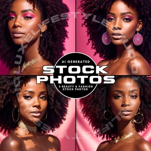 Hair Stock Photo Bundle Beauty Stock Images Curly Hair Photo for Website