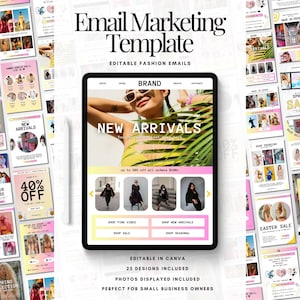 25 bearbeitbare E-Mail-Vorlagen Canva Business E-Mail-Marketering-Vorlagen Haar E-Mail-Vorlagen