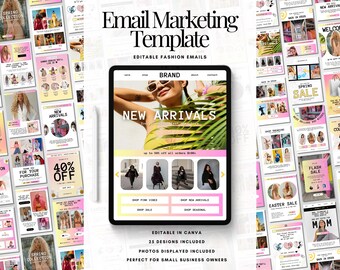 25 Editable Email Template Canva Business E-mail Marketing Templates Hair Email Templates