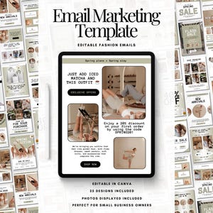 25 bearbeitbare Fitness-E-Mail-Vorlagen Canva Business E-Mail-marketing-Bundle Produktmarketing-E-Mail-Vorlagen