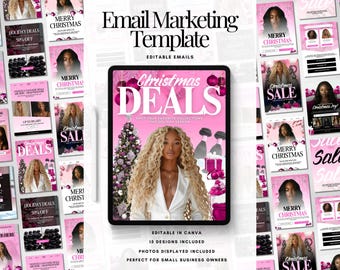 Christmas Email Template Canva Business Email Marketing Templates Hair Email Templates Mail Chimp Template