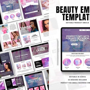 Beauty E-Mail Vorlage Canva E-Mail Marketing Business E-Mail Newsletter Canva Vorlage
