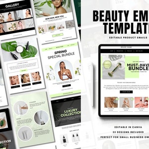 Schönheit E-Mail Newsletter Vorlage Canva E-Mail Marketing Vorlage Business E-Mail-Kampagne