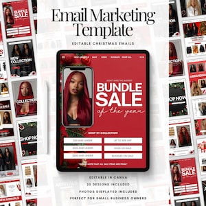 Christmas Canva Template Email Marketing Templates Hair Email Templates Mail Chimp Template Email Campaign