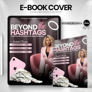 Social Media Ebook Cover Template, Editable E-book Template, DIY E Book Cover Design, Canva Template