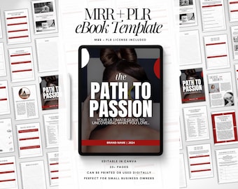 MRR PLR eBook Template, Done for You eBook, Path To Passion, Digital Products to Sell, White Label Ebook, Resell Digital Product