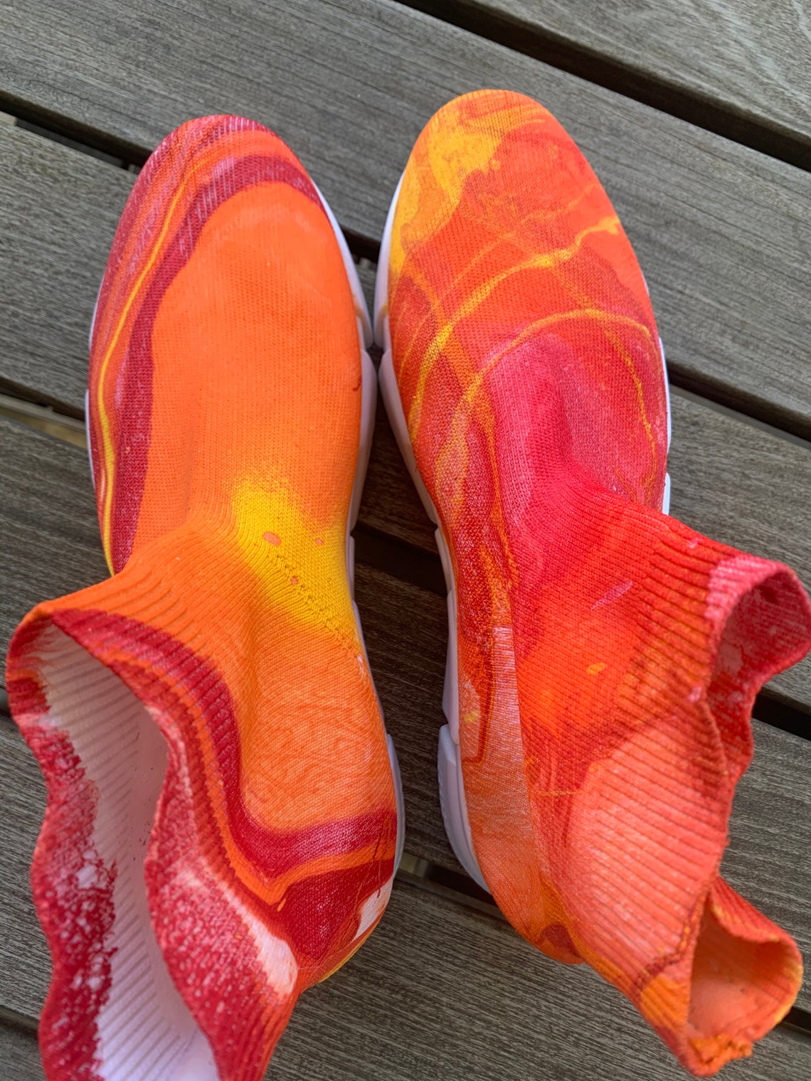 Hydro dipped shoes for boys or girls. Involves a bright color Etsy