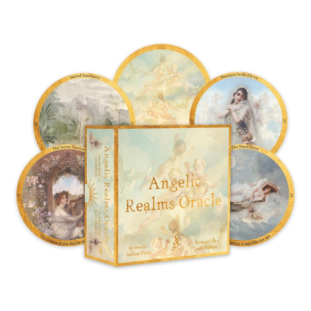 Angelic Realms Oracle Deck: 40 Cards, Gold Gilding - Etsy