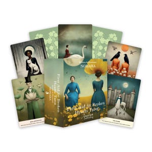 Tarot de secourisme pour les cœurs brisés | Jeu de 78 cartes de tarot | Jeu de tarot avec livre | Boîte à cartes magique | Jeu de tarot unique | Le jeu de nombreuses choses