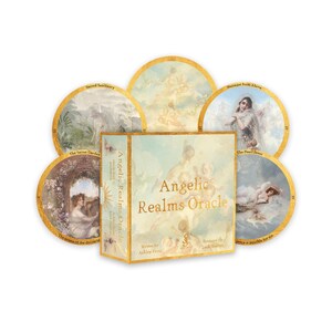 Baraja de tarot de 40 cartas de Angelic Realms / Caja de cartas mágicas / Baraja de tarot única / Baraja de muchas cosas / Baraja de cartas de oráculo