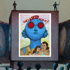 Fantastic Planet richt. René Laloux (1973) Sticker propagandaposter