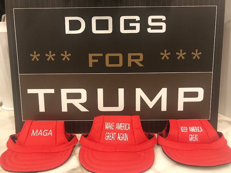 MAGA Trump DOG HATS Caps Make America Great Again Keep Etsy