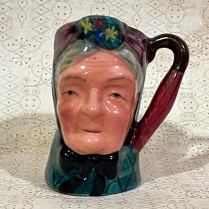 Vintage Sterling Pottery Ltd "Granny" Toby Mug  (Made in England)