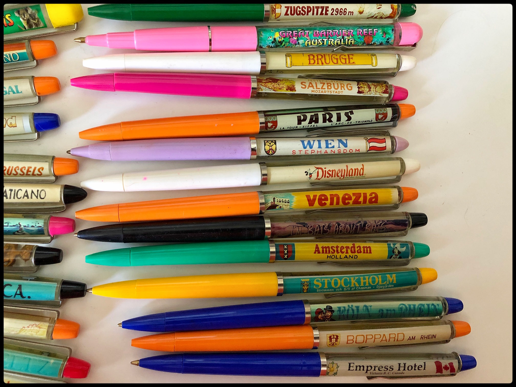 Vintage Souvenir Floaty Ballpoint Pens 1970's1990's Etsy