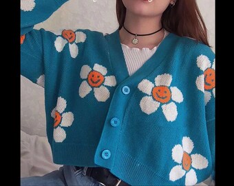flowery cardigans