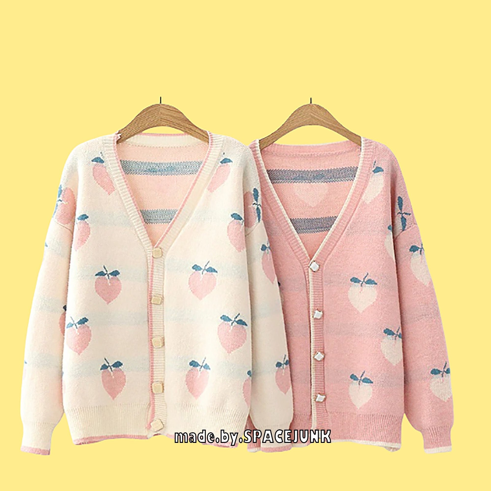 Peach Cardigan - Etsy