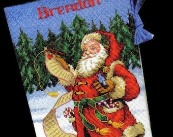 Dimensions: Checking His List - Counted Cross Stitch Stocking Kit -  088677086459