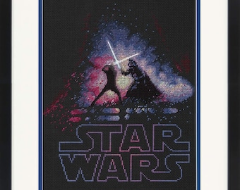 Luke Skywalker and Darth Vader Cross Stitch Kit by Dimensions