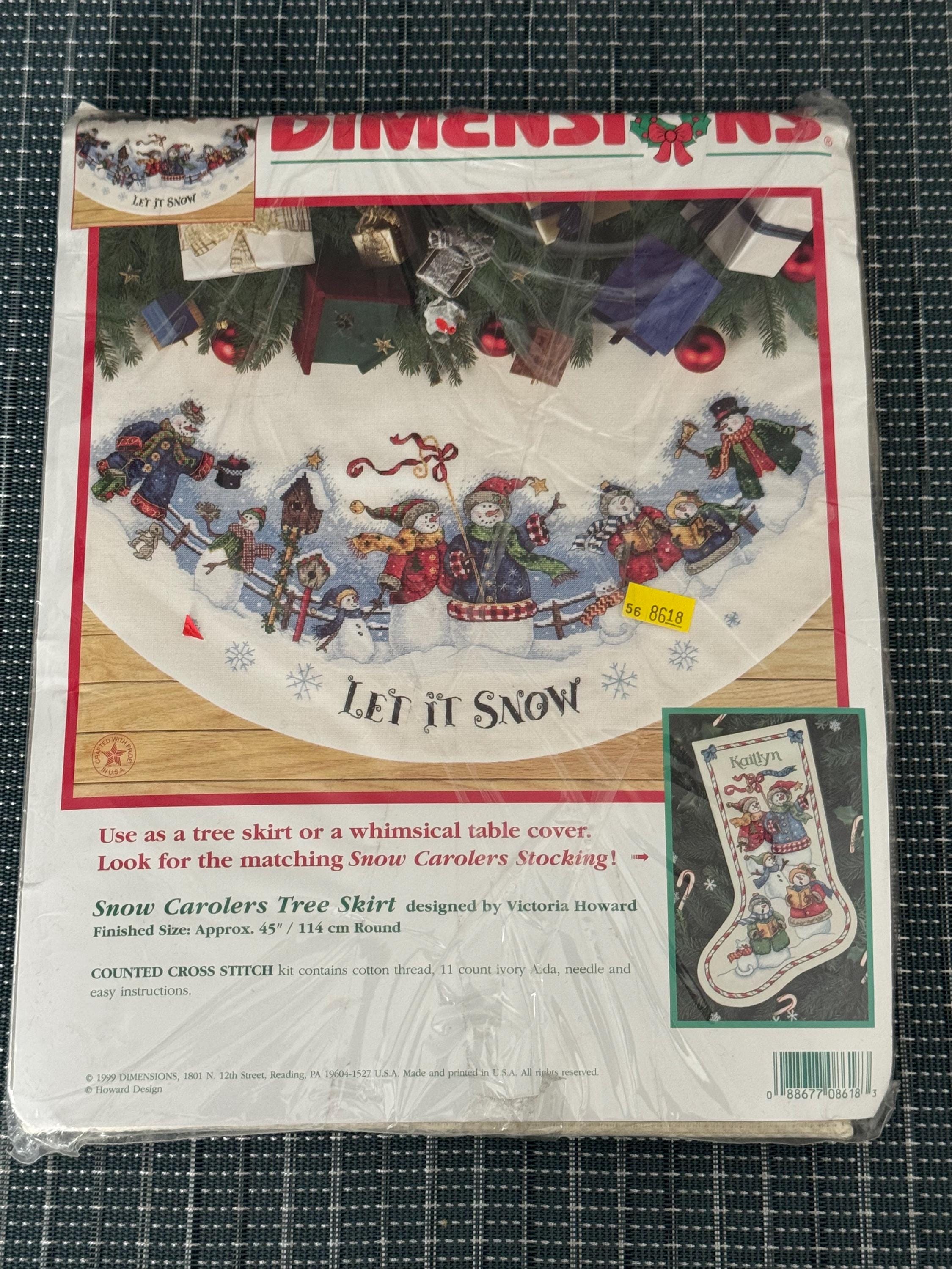 Victoria Howard Kreuzstich-Set – Schneemann-Weihnachtsstrumpf Zum Selbststicken